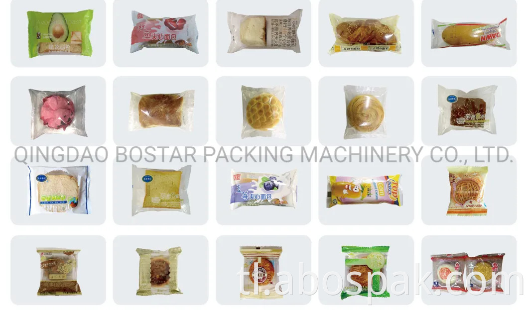 Automatic Horizontal Packing Machine Pillow Pack Bread Biscuits Packaging na may Gas Nitrogen para sa Cake/ Wafer/ Cookies/Buns/Muffin/Bread/Bakery Products Machine